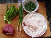 薄荷牛肉炒粉的做法步骤1